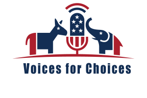 donkey and elephant icons at microphone