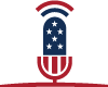 American non partisan microphone icon